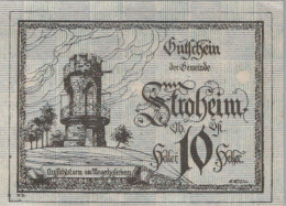 10 HELLER 1918-1922 Stadt STROHEIM Oberösterreich Österreich Notgeld #PE866 - [11] Emissions Locales