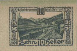 10 HELLER 1918-1921 Stadt SELZTAL Styria Österreich Notgeld Banknote #PE678 - [11] Emissions Locales