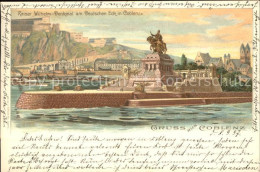 71681488 Koblenz Rhein Kaiser Wilhelm Denkmal Deutsches Eck  Koblenz - Koblenz