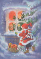 SANTA CLAUS Happy New Year Christmas Vintage Postcard CPSM #PAU359.GB - Santa Claus