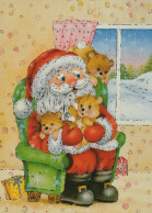 SANTA CLAUS CHRISTMAS Holidays Vintage Postcard CPSM #PAK178.GB - Santa Claus