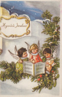 ANGEL CHRISTMAS Holidays Vintage Postcard CPSMPF #PAG838.GB - Angels