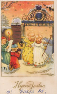 ANGEL CHRISTMAS Holidays Vintage Postcard CPSMPF #PAG711.GB - Anges