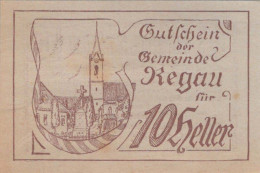 10 HELLER 1920 Stadt REGAU Oberösterreich Österreich Notgeld Banknote #PD954 - [11] Local Banknote Issues