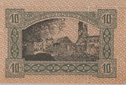 10 HELLER 1920 Stadt OBERTRUM Salzburg Österreich Notgeld Banknote #PE483 - [11] Emissioni Locali