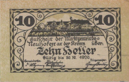 10 HELLER 1920 Stadt NEUHOFEN AN DER KREMS Oberösterreich Österreich UNC Österreich #PH474 - [11] Emissioni Locali