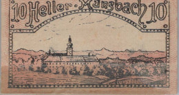 10 HELLER 1920 Stadt MÜNZBACH Oberösterreich Österreich Notgeld Banknote #PD866 - [11] Emissions Locales