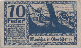 10 HELLER 1920 Stadt MONDSEE Oberösterreich Österreich Notgeld Banknote #PG042 - [11] Emissions Locales