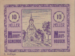 10 HELLER 1920 Stadt MAUTHAUSEN Oberösterreich Österreich UNC Österreich Notgeld #PH470 - [11] Emissions Locales