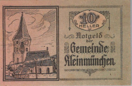 10 HELLER 1920 Stadt KLEINMÜNCHEN Oberösterreich Österreich Notgeld #PD708 - Lokale Ausgaben