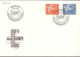 Suisse Poste Obl Yv: 682/683 Europa Cept Colombes Berne 18 IX 61 Fdc - FDC