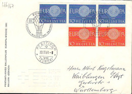 Suisse Poste Obl Yv: 666/667 Europa Woche (TB Cachet à Date) 5 Tbres - FDC