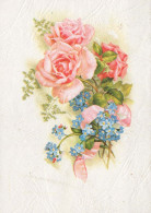 FLEURS Vintage Carte Postale CPSM #PAR931.FR - Flowers