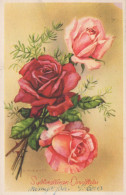FLOWERS Vintage Postcard CPA #PKE637.GB - Flowers