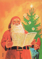 SANTA CLAUS Happy New Year Christmas Vintage Postcard CPSM #PBL262.GB - Santa Claus