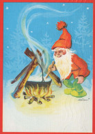 SANTA CLAUS Happy New Year Christmas Vintage Postcard CPSM #PBL452.GB - Santa Claus