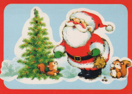 SANTA CLAUS Happy New Year Christmas Vintage Postcard CPSM #PBB072.GB - Santa Claus