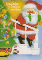 PAPÁ NOEL NAVIDAD Fiesta Vintage Tarjeta Postal CPSM #PAJ611.ES - Santa Claus