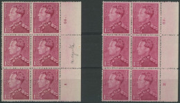 Poortman - N°429b Et 429a En Bloc De 6** (MNH) + BDF, N° De Planche (1 Et 2) Et N° De Gomme (G6) - 1936-1951 Poortman