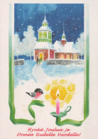 Bonne Année Noël Vintage Carte Postale CPSM #PBM938.FR - Año Nuevo