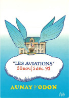 Raymond PAGÈS Illustrateur Exposition "Les Aviations" Mairie D'Aunay S/ Odon Calvados - Dédicace - CPM 1993 - Subway
