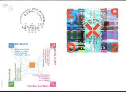 Suisse Poste Obl Yv:1710/1713 Expo 02 Neuchatel 12-3-2002 Fdc - Gebruikt