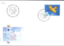 Suisse Poste Obl Yv:1672 Mi:1747 Aero-Club Schweiz (TB Cachet à Date) Bern 13-3-2001 Fdc - Used Stamps