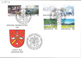 Suisse Poste Obl Yv:1568/1573 Images De Suisse (TB Cachet à Date) - Brieven En Documenten