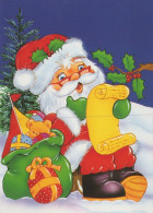 WEIHNACHTSMANN SANTA CLAUS WEIHNACHTSFERIEN Vintage Postkarte CPSM #PAK662.DE - Santa Claus