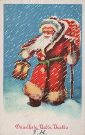 WEIHNACHTSMANN SANTA CLAUS WEIHNACHTSFERIEN Vintage Postkarte CPSMPF #PAJ479.DE - Santa Claus