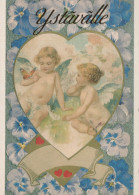 ENGEL WEIHNACHTSFERIEN Feiern & Feste Vintage Ansichtskarte Postkarte CPSM #PAJ093.DE - Angels