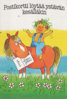 NIÑOS HUMOR Vintage Tarjeta Postal CPSM #PBV175.ES - Humorous Cards