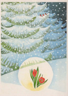 Feliz Año Navidad Vintage Tarjeta Postal CPSM #PBN437.ES - Neujahr