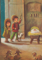 NIÑOS Escena Paisaje Niño JESÚS Vintage Tarjeta Postal CPSM #PBB592.ES - Taferelen En Landschappen