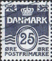 Danemark Poste Obl Yv: 966 Mi:963 Postfrimærke Chiffre Sous Couronne (Lign.Ondulées) - Oblitérés