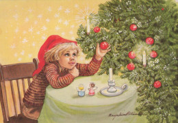 Buon Anno Natale BAMBINO Vintage Cartolina CPSM #PAW378.IT - Anno Nuovo