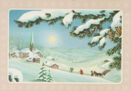Buon Anno Natale Vintage Cartolina CPSM #PAT031.IT - Anno Nuovo