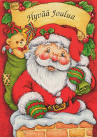 BABBO NATALE Natale Vintage Cartolina CPSM #PAJ758.IT - Santa Claus