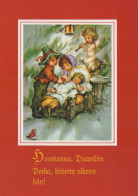 ANGELO Buon Anno Natale Vintage Cartolina CPSM #PAH714.IT - Angels