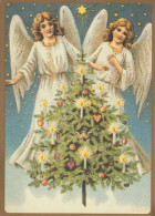 ANGELO Buon Anno Natale Vintage Cartolina CPSM #PAH594.IT - Anges