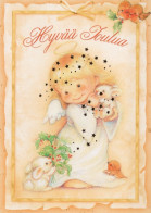 ANGELO Buon Anno Natale Vintage Cartolina CPSM #PAJ227.IT - Engel