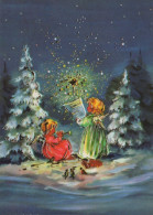 ANGELO Buon Anno Natale Vintage Cartolina CPSM #PAH965.IT - Engel