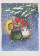 Neujahr Weihnachten Vintage Ansichtskarte Postkarte CPSM #PBM489.DE - New Year