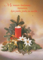Buon Anno Natale CANDELA Vintage Cartolina CPSM #PBN993.IT - Neujahr