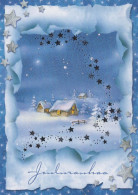 Buon Anno Natale Vintage Cartolina CPSM #PBM940.IT - Anno Nuovo