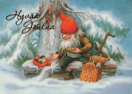 Buon Anno Natale GNOME Vintage Cartolina CPSM #PBA750.IT - Anno Nuovo