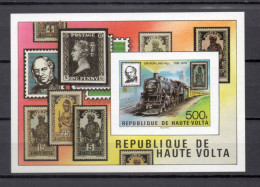 HAUTE VOLTA  BLOC   N° 14  NON DENTELE   NEUF SANS CHARNIERE  COTE ? €    ROWLAND HILL TRAIN - Upper Volta (1958-1984)