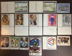 Belgium 1969 8 Commemorative Sets MNH - Unused Stamps