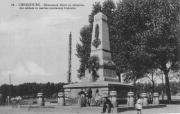 CHERBOURG - Monument élevé En Mémoire Des Soldats Et Marins Morts Aux Colonies - Animé - Cherbourg