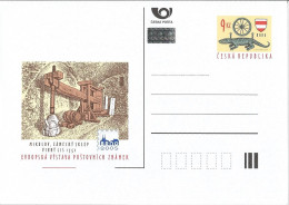 CDV 85 And 88 Czech Republic Brno Stamp Exhibition 2003 Crocodile Wine Cellars, Wine Press - Wein & Alkohol